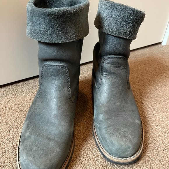 Roots Tribe Rollover Boots - Grey - Picture 2 of 5